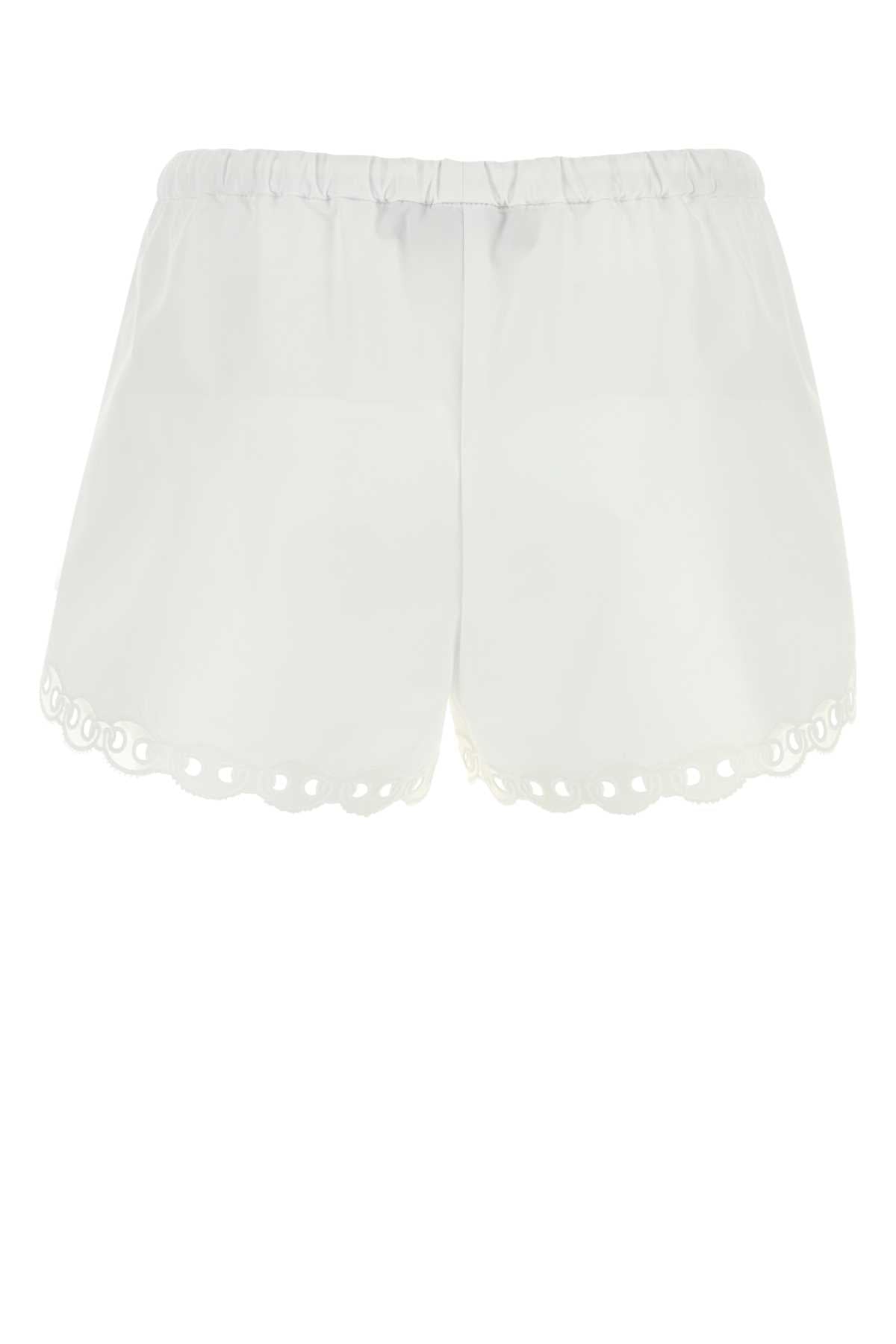 SHORTS CTN POPELINE W/EMB_19 SHORTS