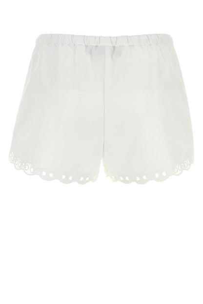 SHORTS CTN POPELINE W/EMB_19 SHORTS