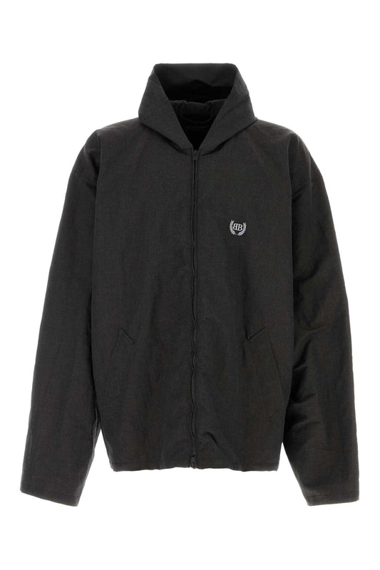 Balenciaga Hooded zip-up jacket