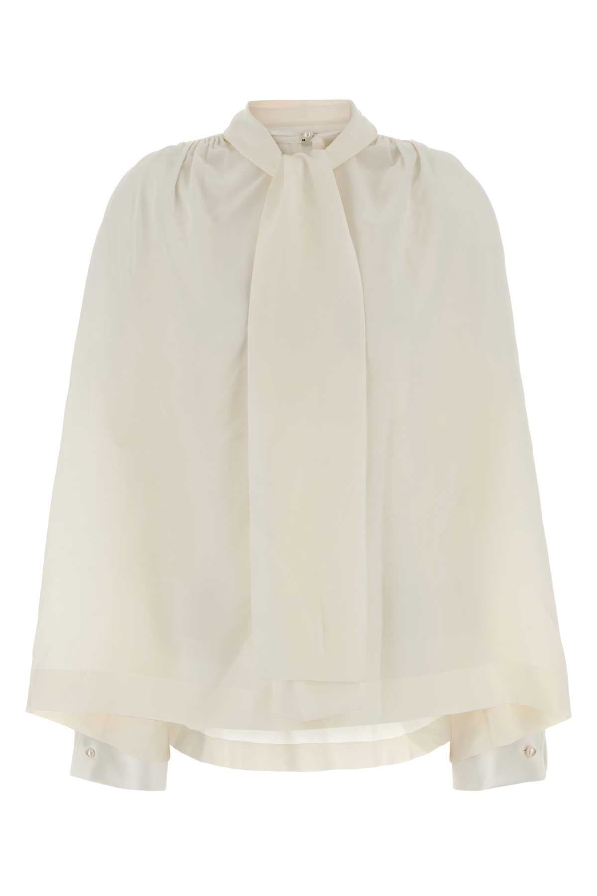 Carven Sh311-gathered scarf blouse