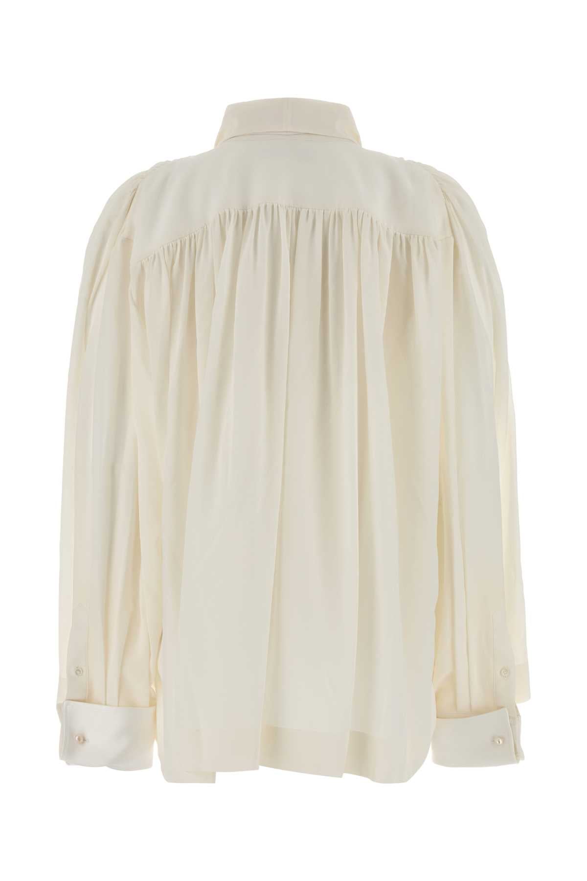 Carven Sh311-gathered scarf blouse