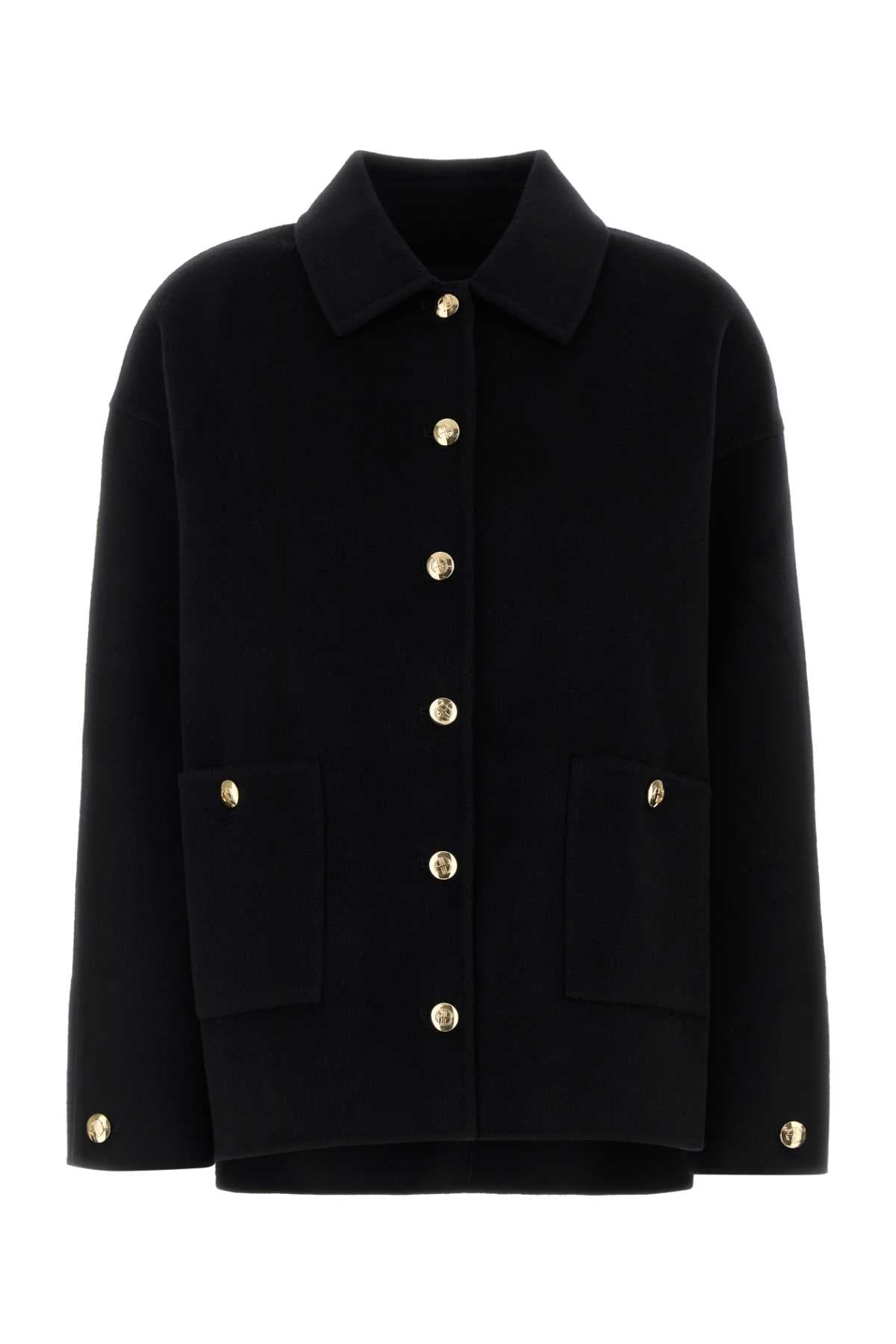 Anine Bing Luca jacket - black cashmere blend