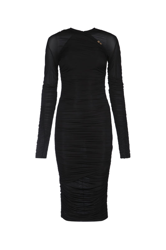 Elisabetta Franchi Abito midi manica lunga