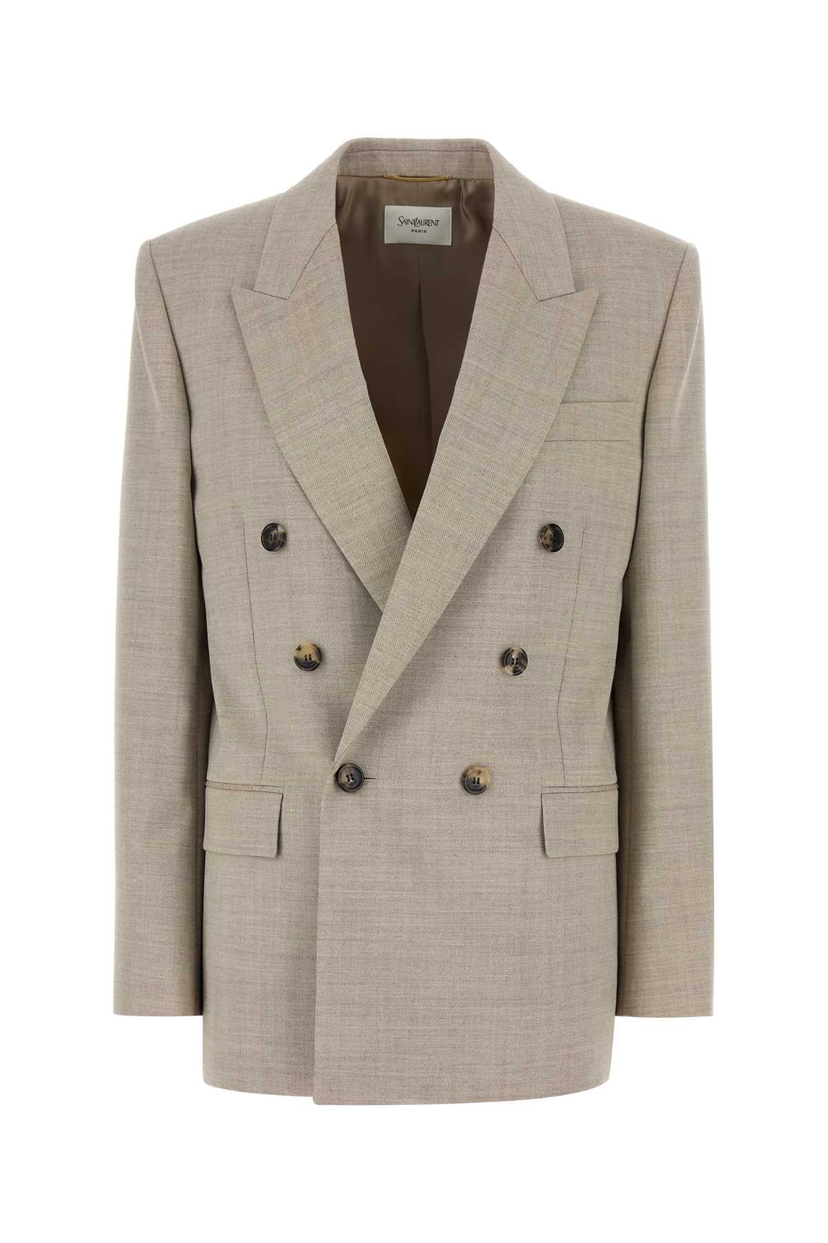Saint Laurent Veste toile laine