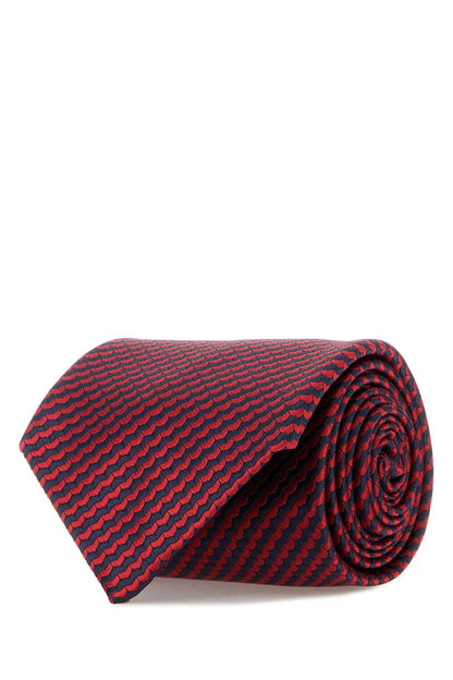 Brioni Crav. stand. 8x150 silk micro motif jacquard