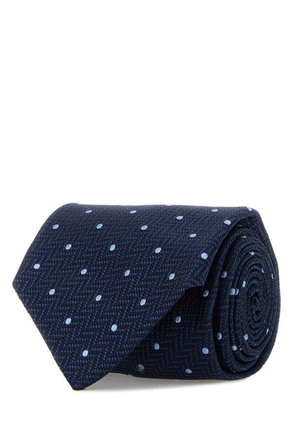 Brioni Crav. stand. 8x150 silk mcro motif jacquard