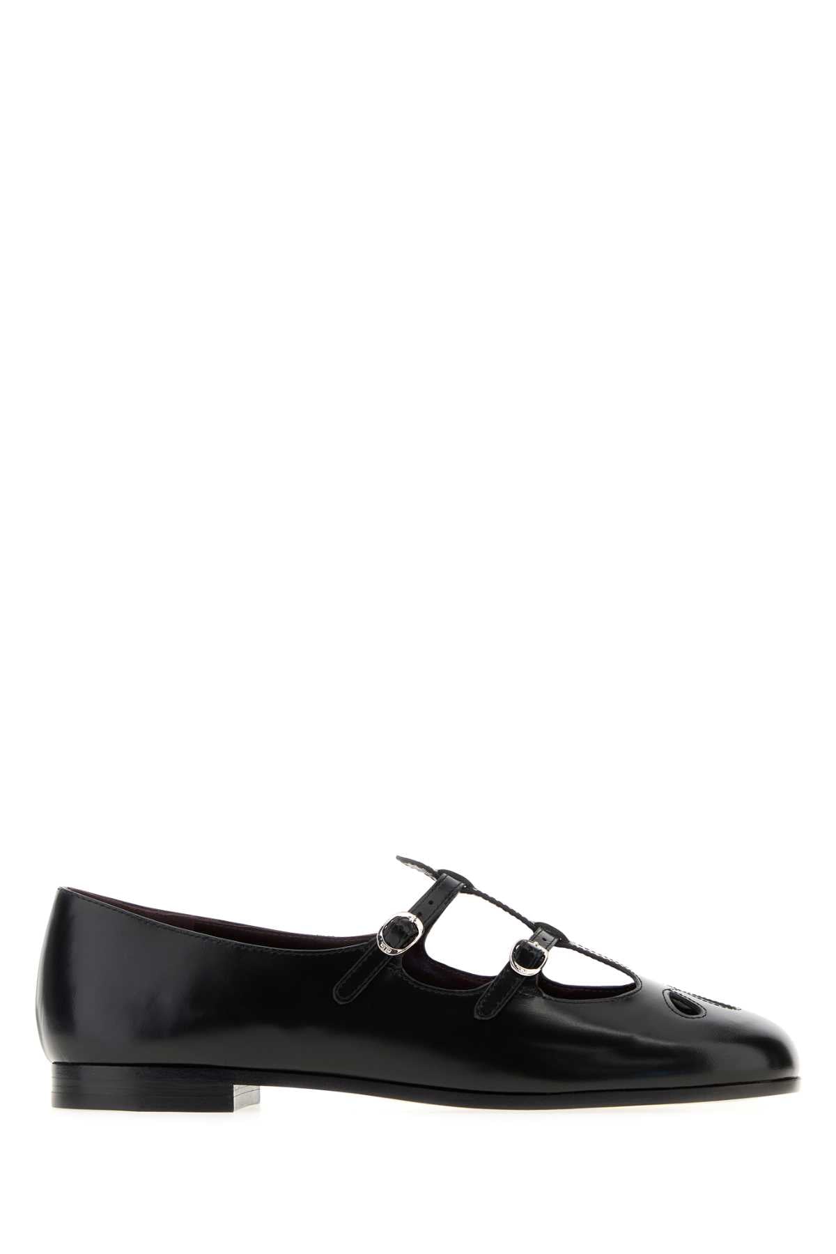 VIOLET TWO BAND MARY JANE BALLERINAS