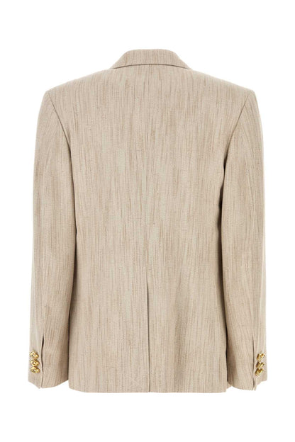 Bottega Veneta Giacca fiammata bottoni knot oro