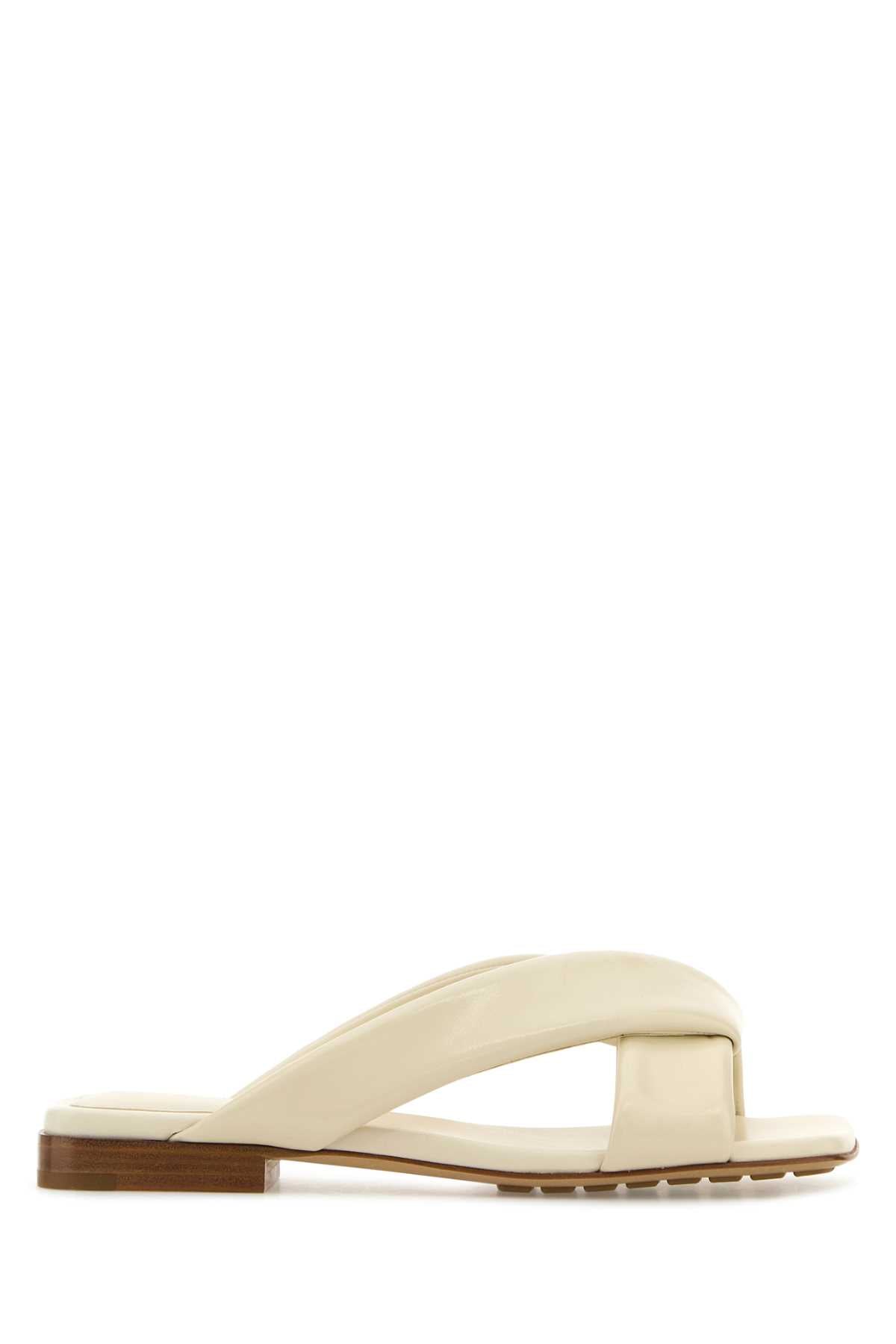 Bottega Veneta Riva flat sandal plain leather