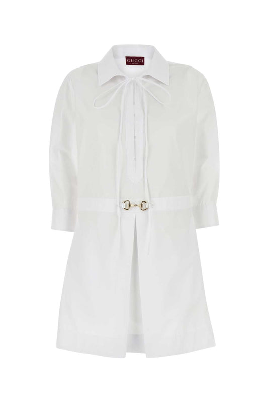 Gucci Drs ctn popeline w/horsebit_3