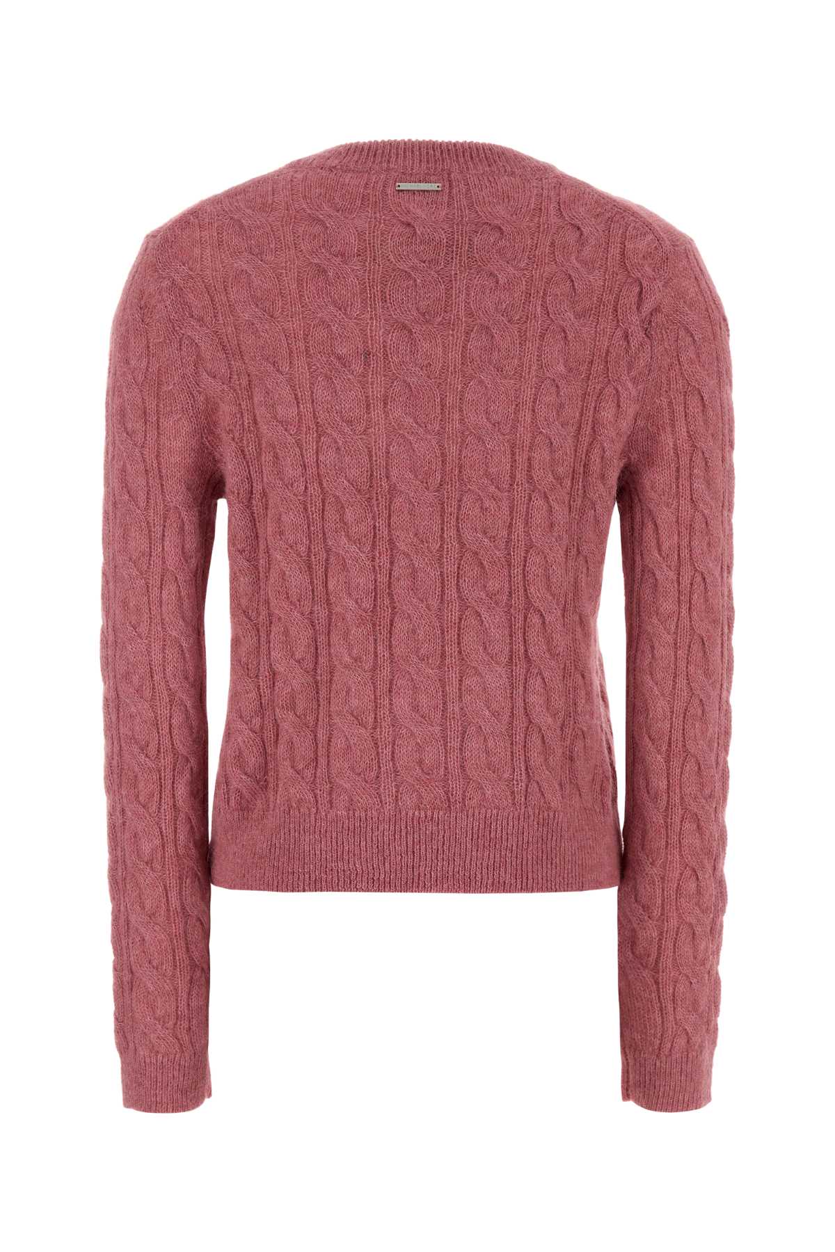 Michael By Michael Kors Alpaca cable crew swtr