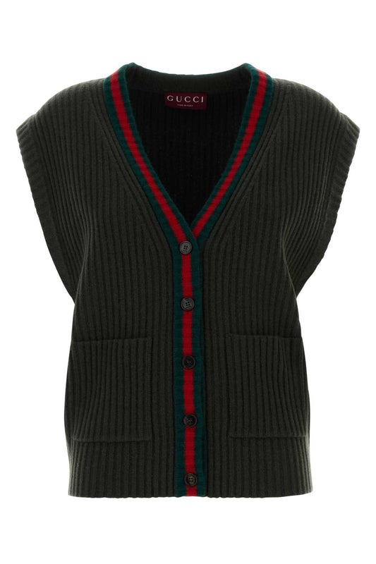 Gucci Cdgn vest soft wool w/web_65