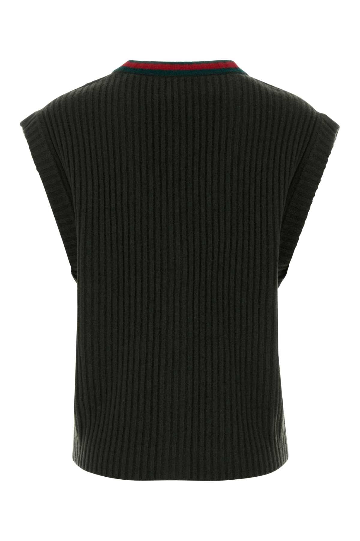 Gucci Cdgn vest soft wool w/web_65
