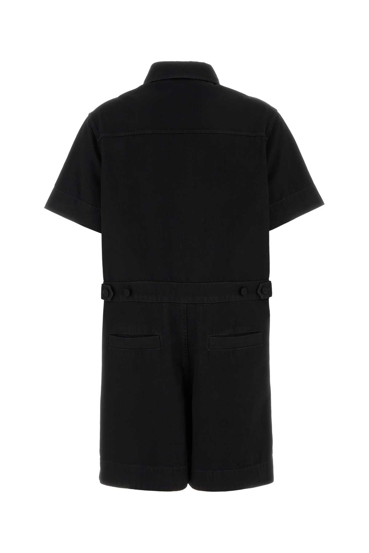 Gucci Jmpsuit denim w/hrsbit&leather