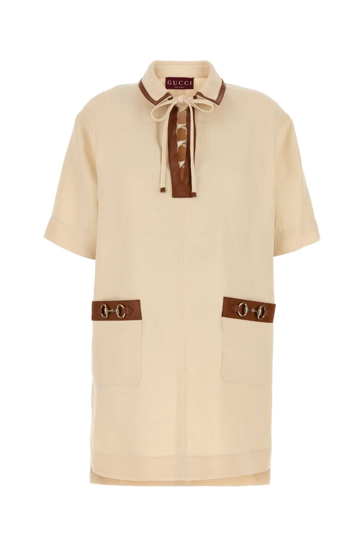 DRS LINEN W/HORSEBIT&LEATHR_8 DRESSES