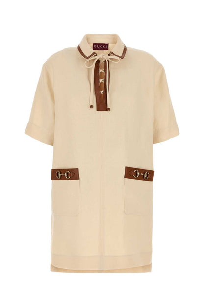 DRS LINEN W/HORSEBIT&LEATHR_8 DRESSES
