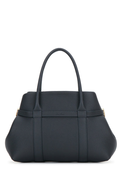 GHIERA SHOPPER SMALL FINE GRAINED LEATHER HANDBAGS