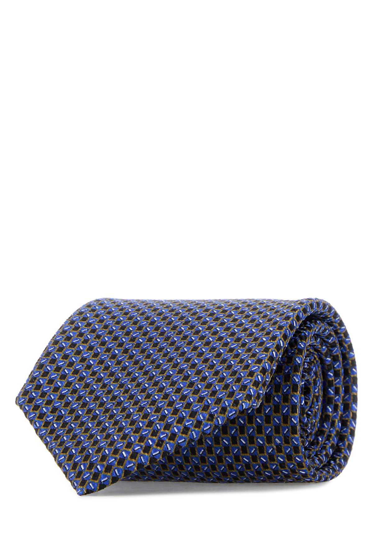 Brioni Crav. stand. 8x150 silk micro motif print