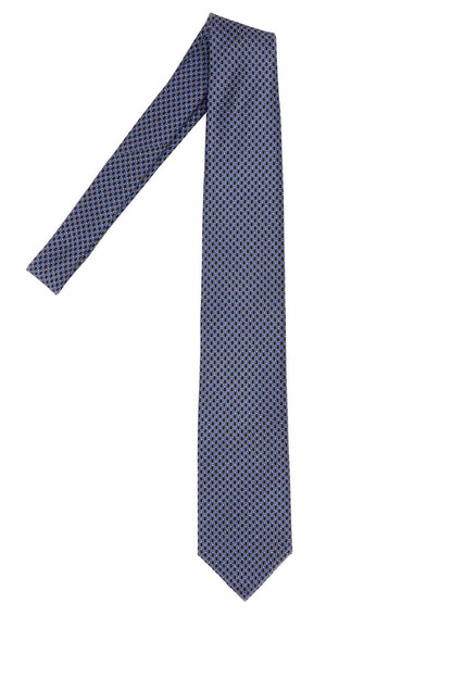 Brioni Crav. stand. 8x150 silk micro motif print