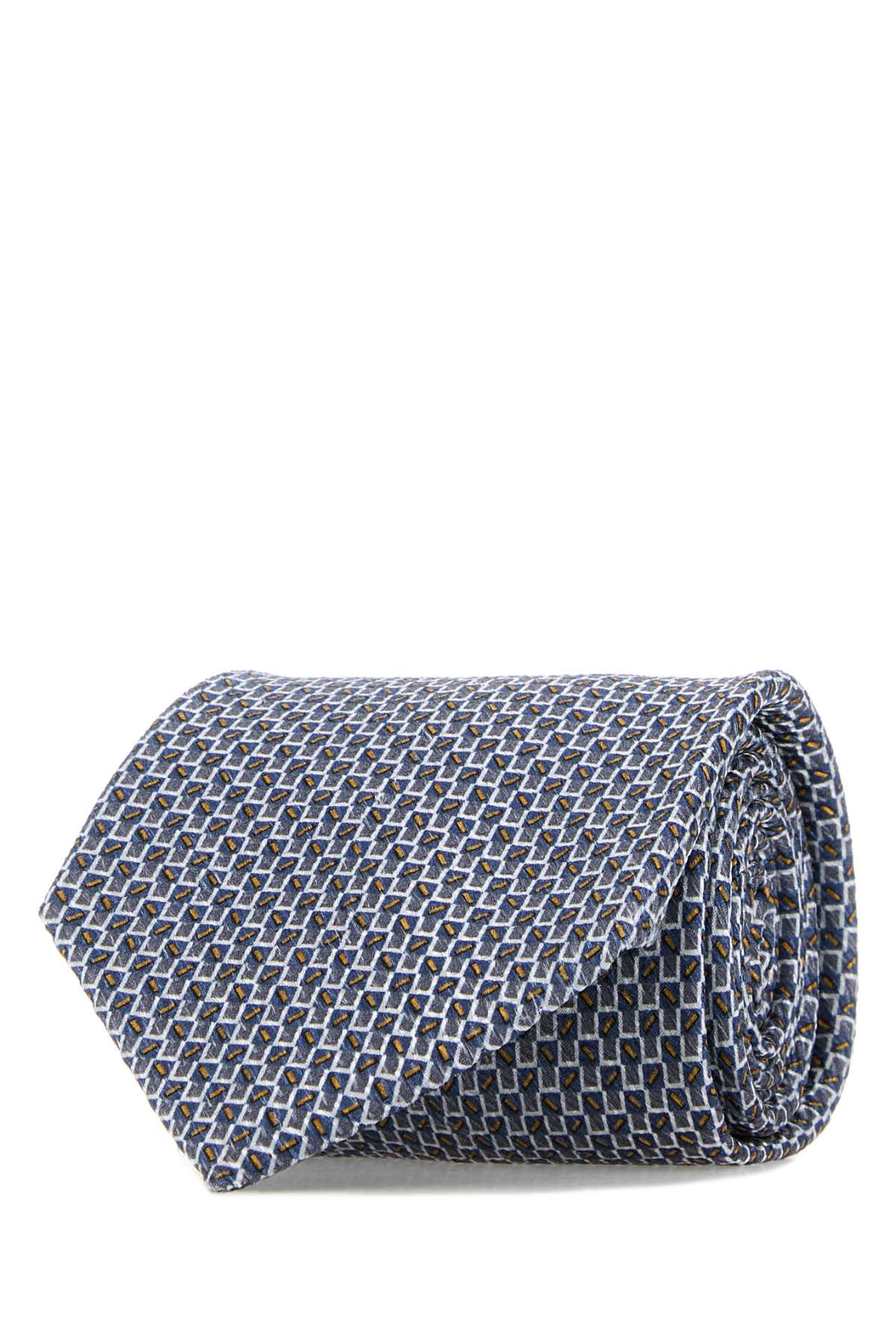 Brioni Crav. stand. 8x150 silk micro motif print