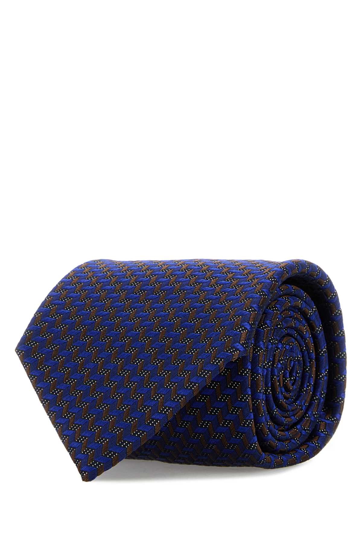 Brioni Crav. stand. 8x150 silk micro motif jacquard