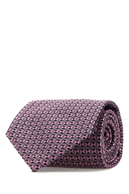 Brioni Crav. stand. 8x150 silk solid texured jacquard