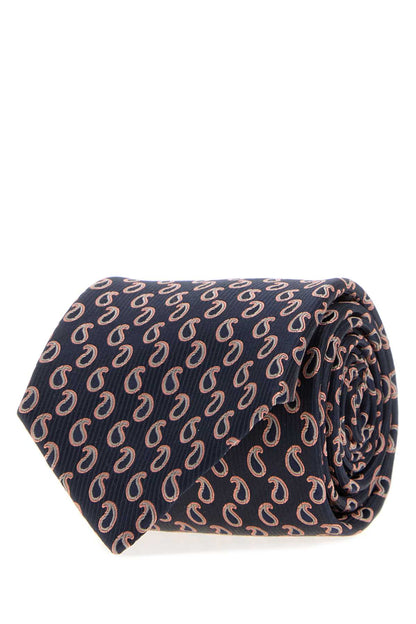 Brioni Crav. stand. 8x150 silk micro paisley jacquard