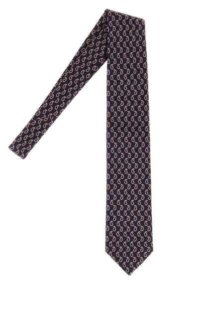 Brioni Crav. stand. 8x150 silk micro paisley jacquard