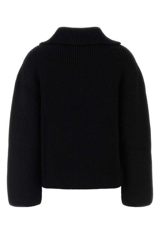 Courreges Ribbed wool trucker sweater