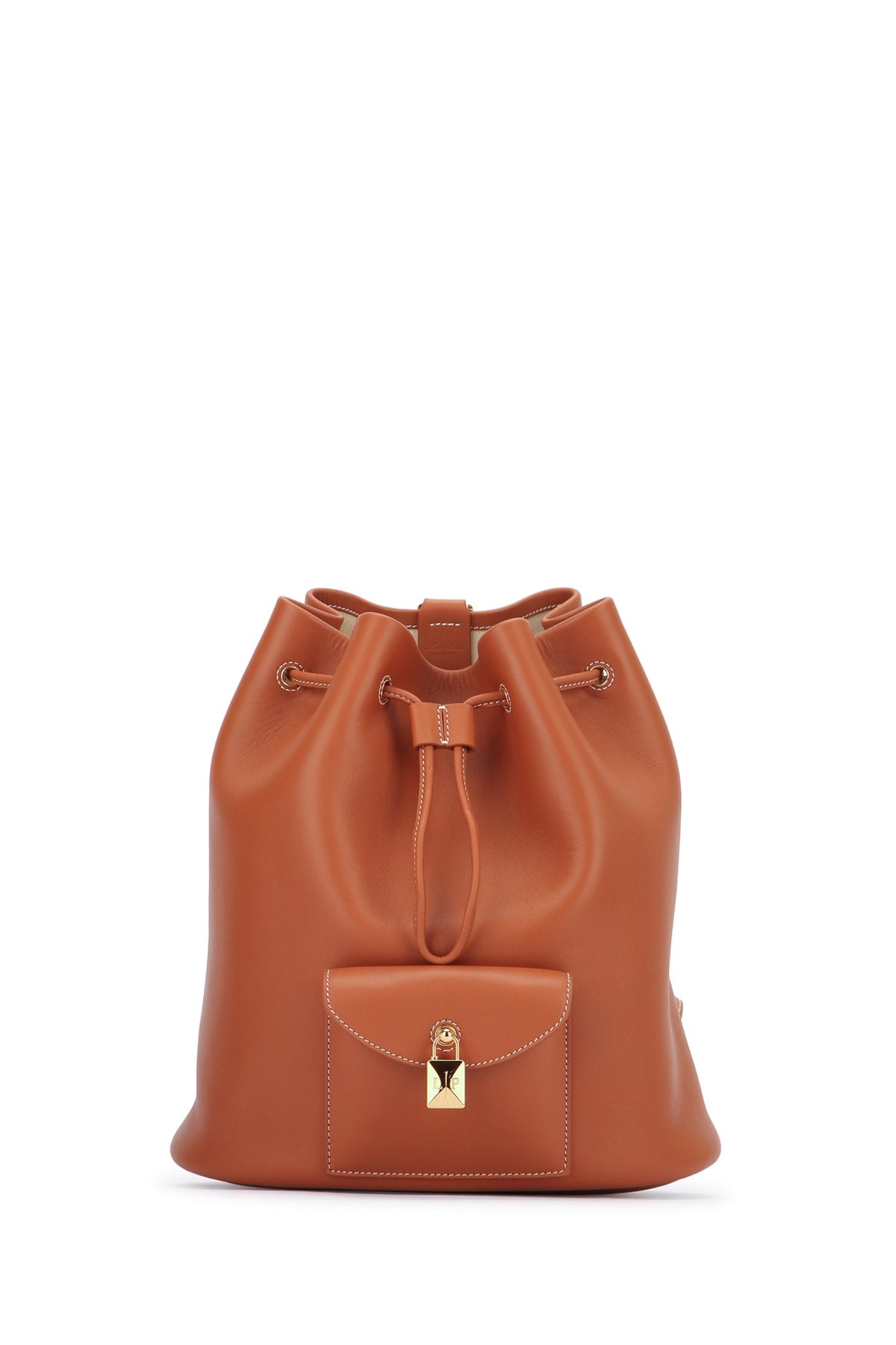 Loro Piana Extra drawstring backpack l27 rounded leather