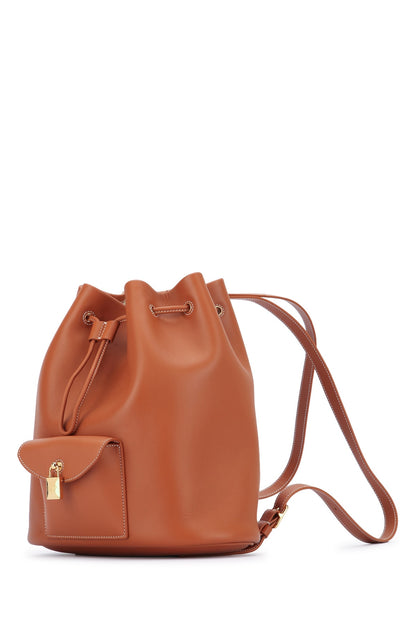 Loro Piana Extra drawstring backpack l27 rounded leather