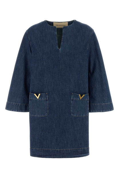 Valentino Garavani Abito denim | solid | cha