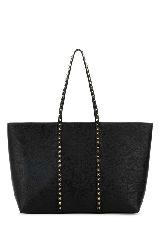 Valentino Garavani Tote | rockstud | vit.st.alce unlined/plat.studs