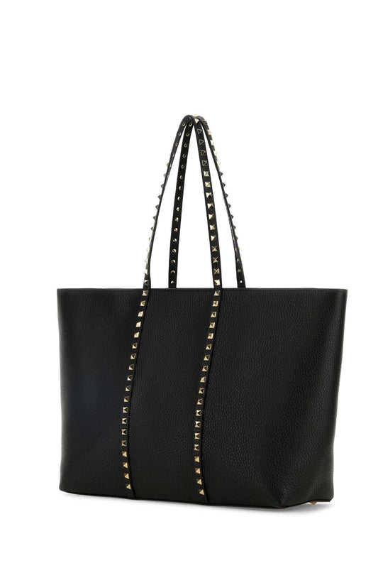 Valentino Garavani Tote | rockstud | vit.st.alce unlined/plat.studs