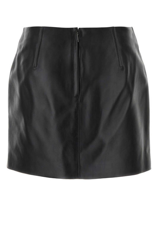 Bottega Veneta Mw nappa leather mini skirt