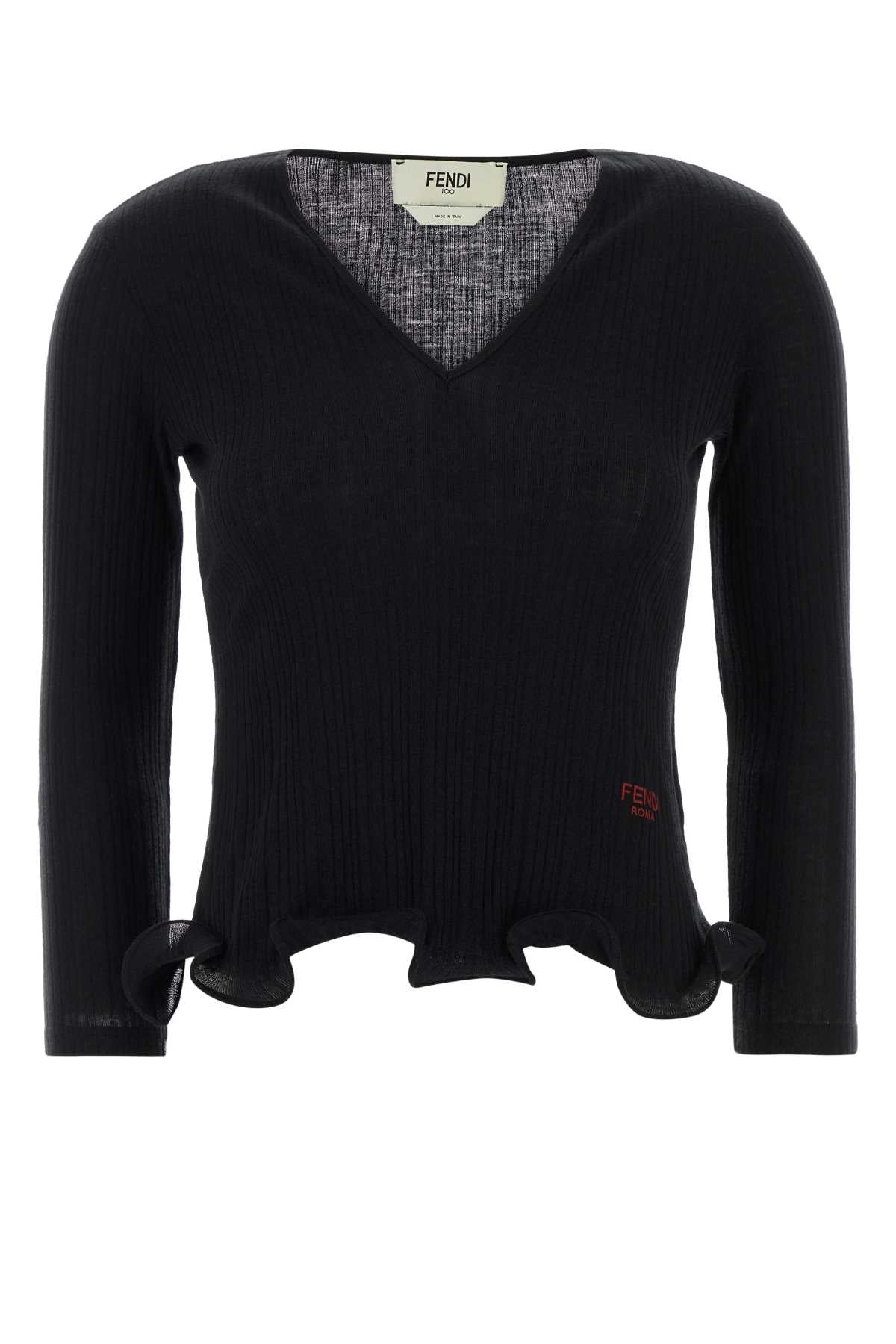 Fendi Top fendi roma rib