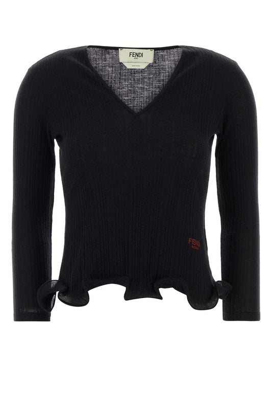 Fendi Top fendi roma rib