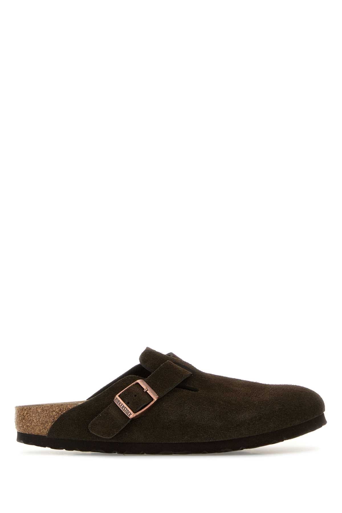 Boston mocha, Suede Leather SLIPPERS