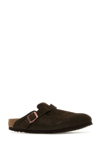 Boston mocha, Suede Leather SLIPPERS
