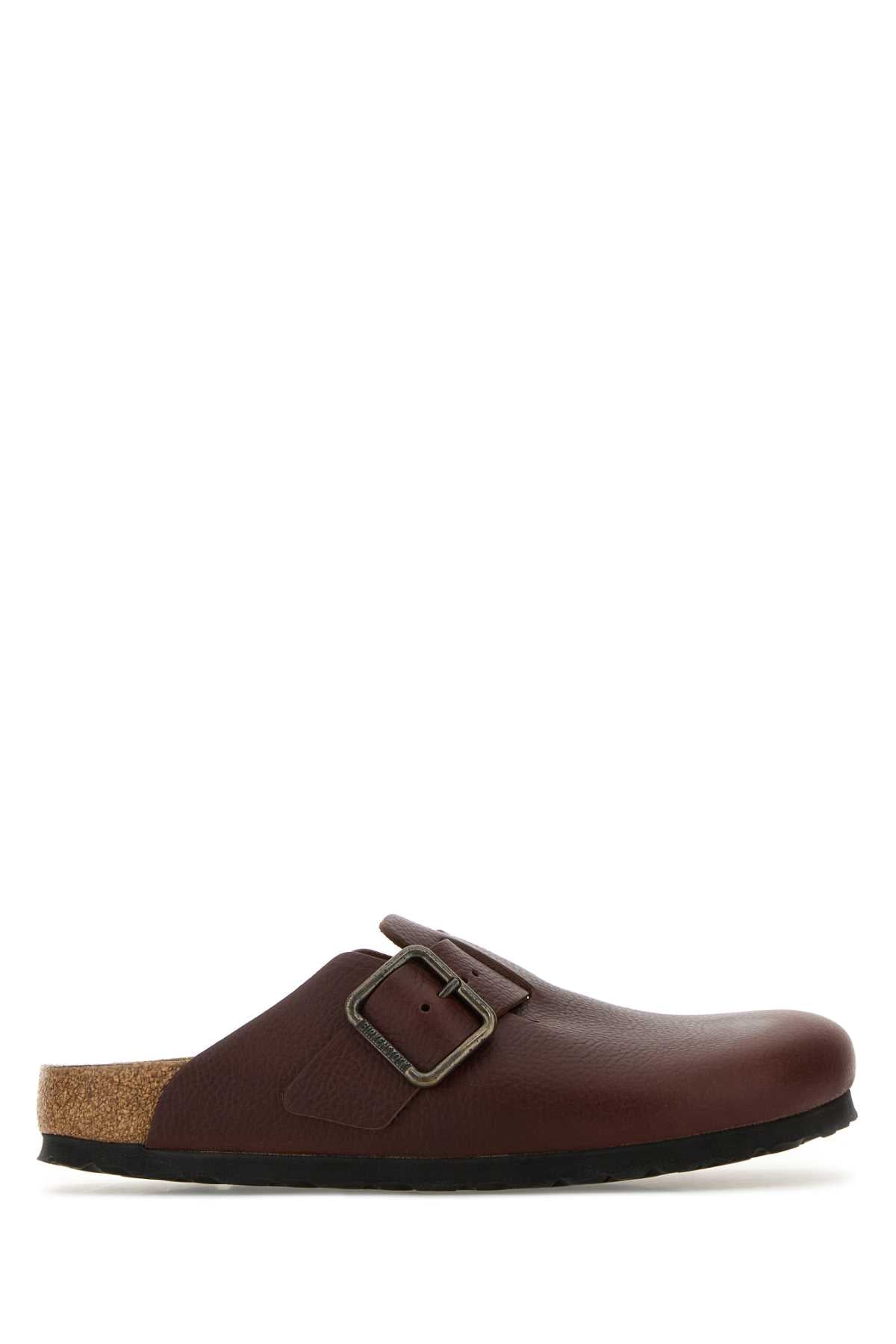 Birkenstock Boston wb vintage wood roast, natural leather