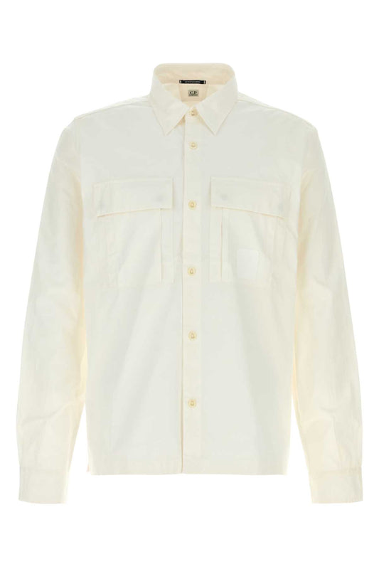 C.p. Company Metropolis series gabardine long sleeve button shi