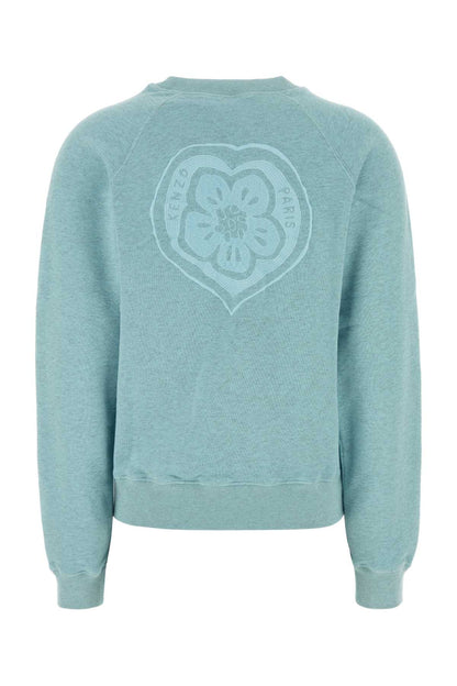 Kenzo Kenzo boke heart embroidered overdyed classic swea