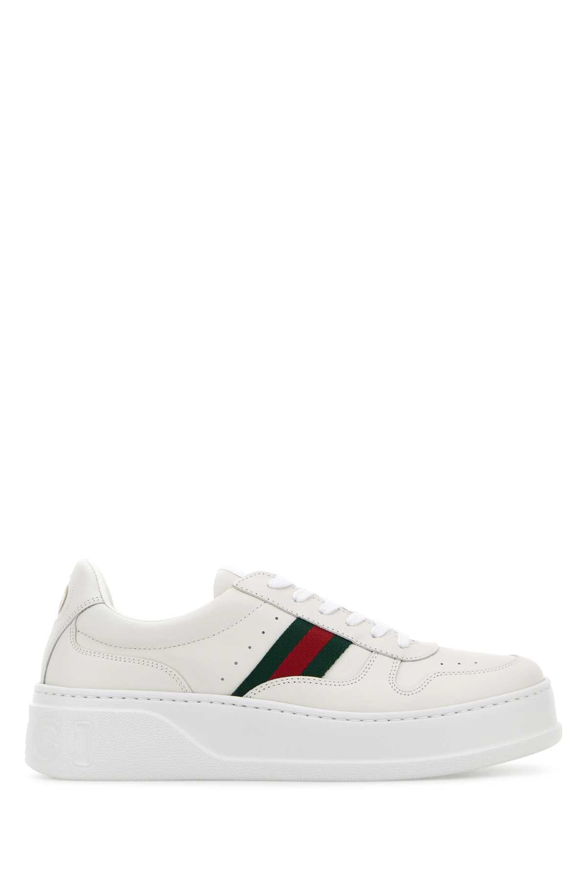 Gucci Leather upper and rubber sole shoe