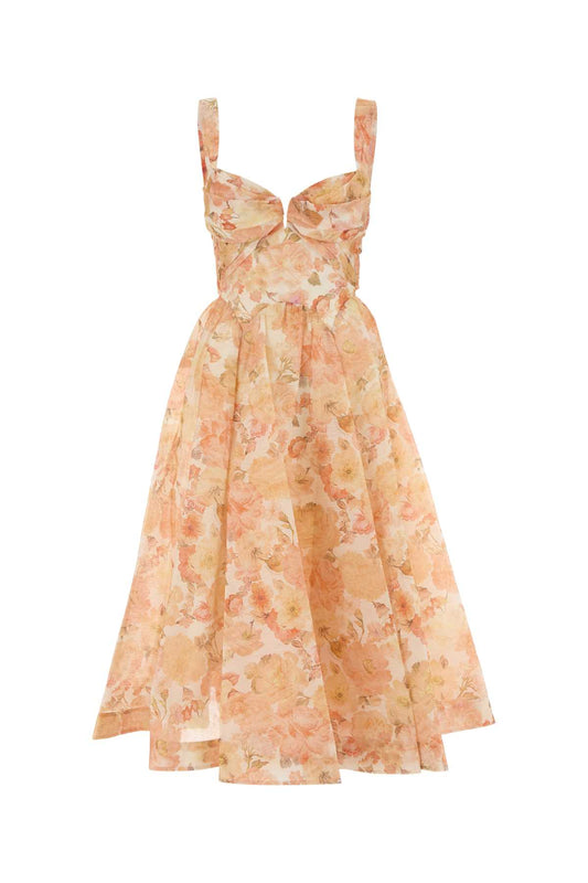 REBELLION DRAPE MIDI DRESS DRESSES