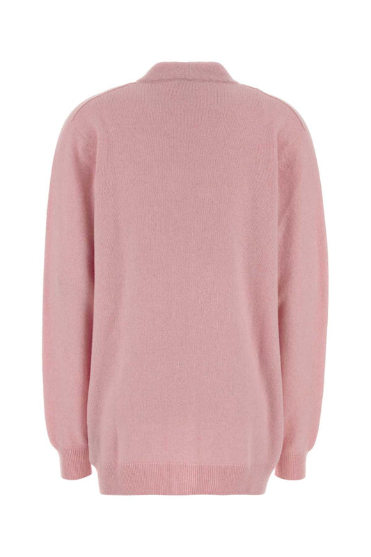V-NECK ECO-CASHMERE LOOSE FIT CARDIGAN KNITWEARS
