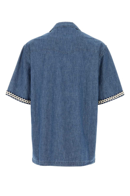 Valentino Garavani Camicia m/corte denim | d