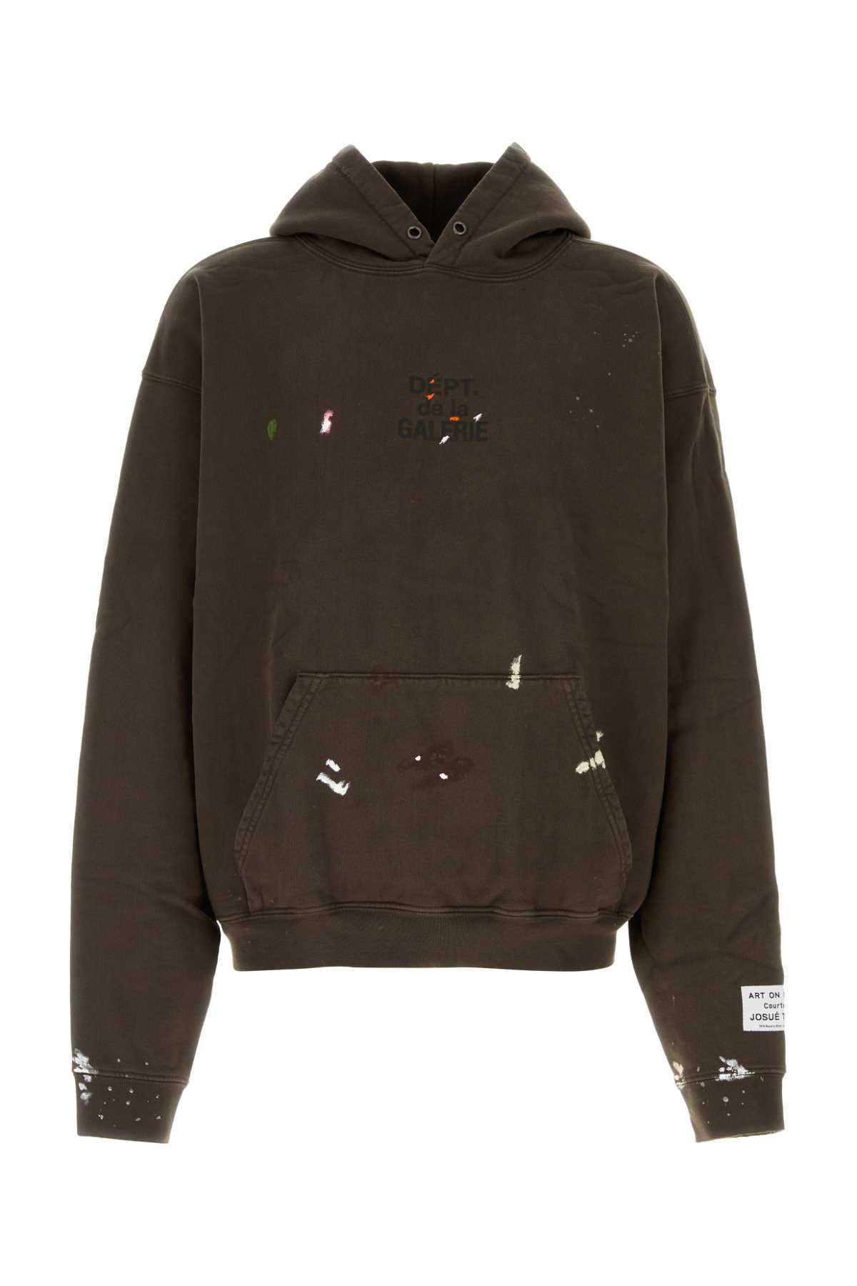 FRENCH LOGO PAINTED HOODIE SWEATSHIRTS