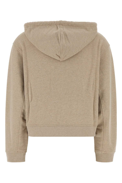 Maison Kitsune Comfort zipped light fleece hoodie