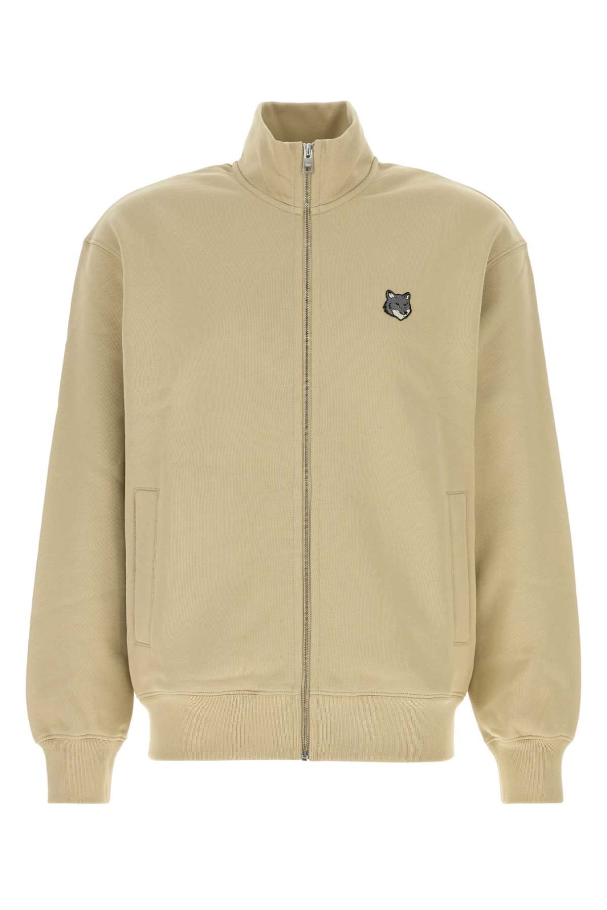 Maison Kitsune Fox head zipped comfort sweatshirt