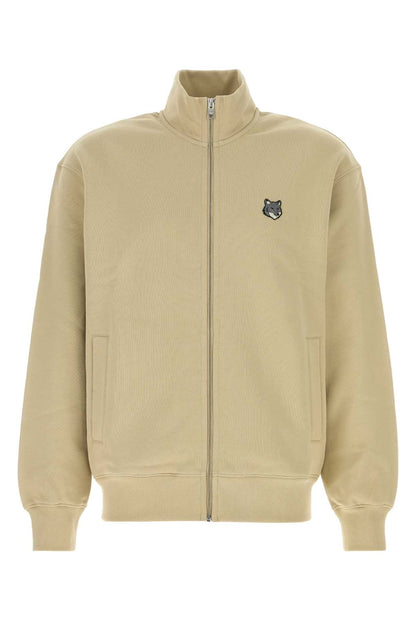 Maison Kitsune Fox head zipped comfort sweatshirt